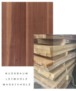 Nussbaum Leimholz Massivholz